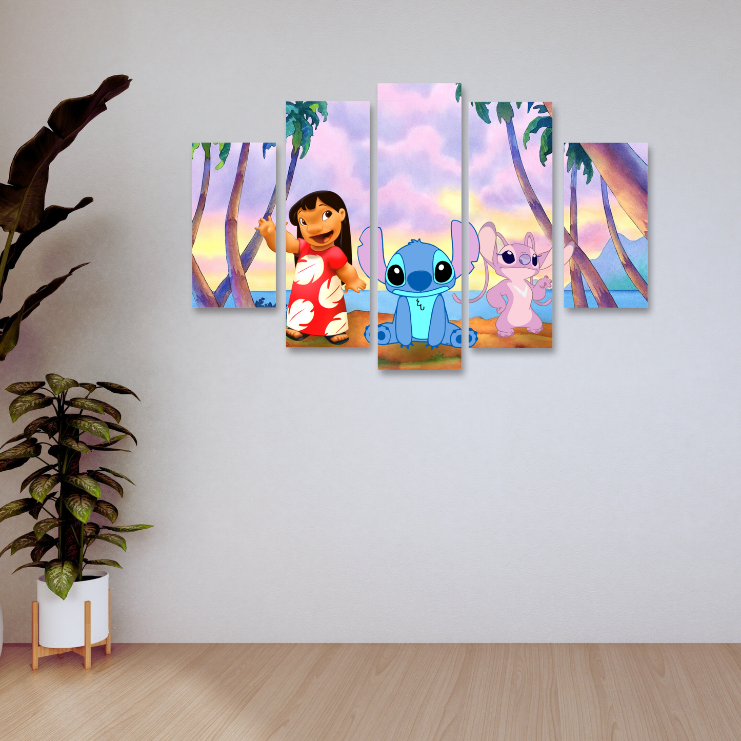 Cuadro Lilo & Stitch SET X5