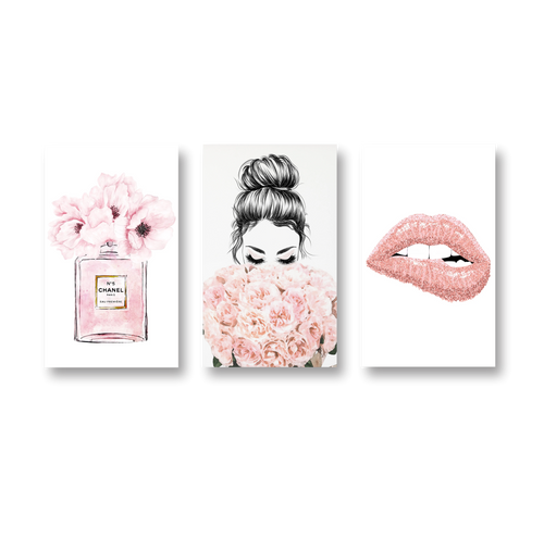 Cuadro Minimalista Femenino SET X3