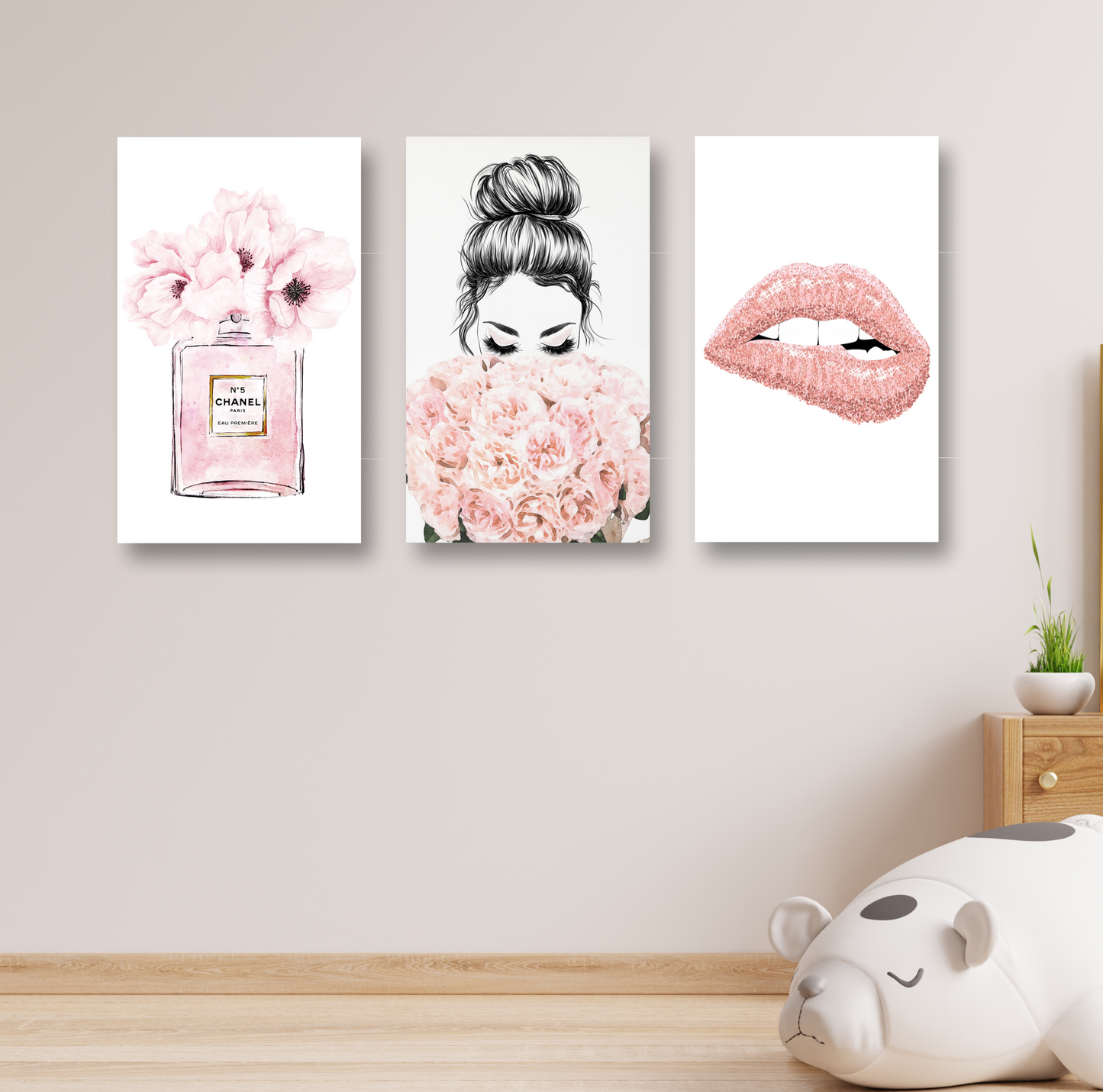 Cuadro Minimalista Femenino SET X3