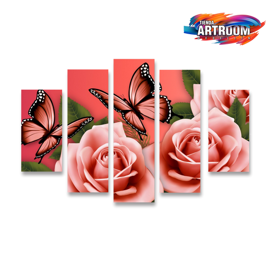 Cuadro Mariposa SET X5
