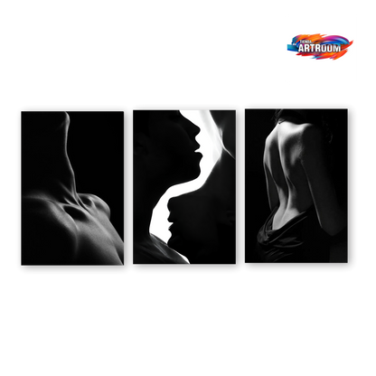 Cuadro Sensual Blanco & Negro SET X3