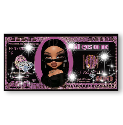 Cuadro Dólar Negro Bratz