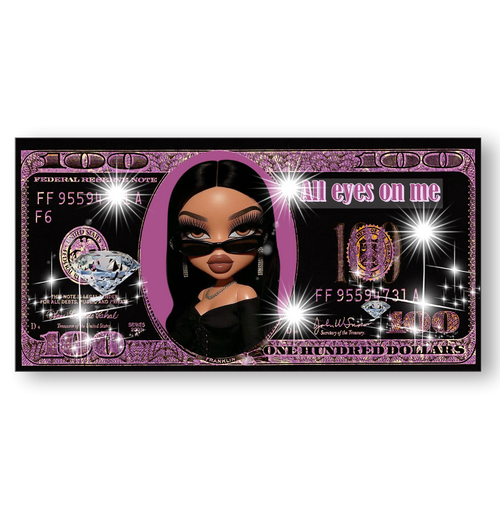 Cuadro Dólar Negro Bratz
