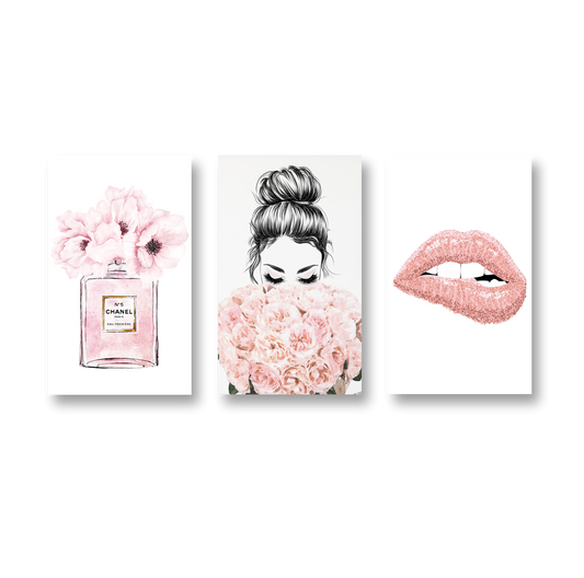 Cuadro Minimalista Femenino SET X3