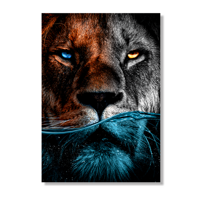 Cuadro León Agua
