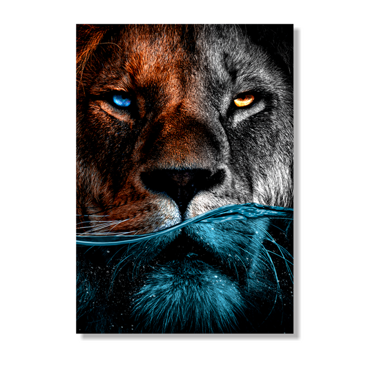Cuadro León Agua
