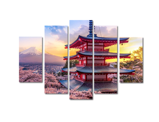 Cuadro Monte Fuji SET X5